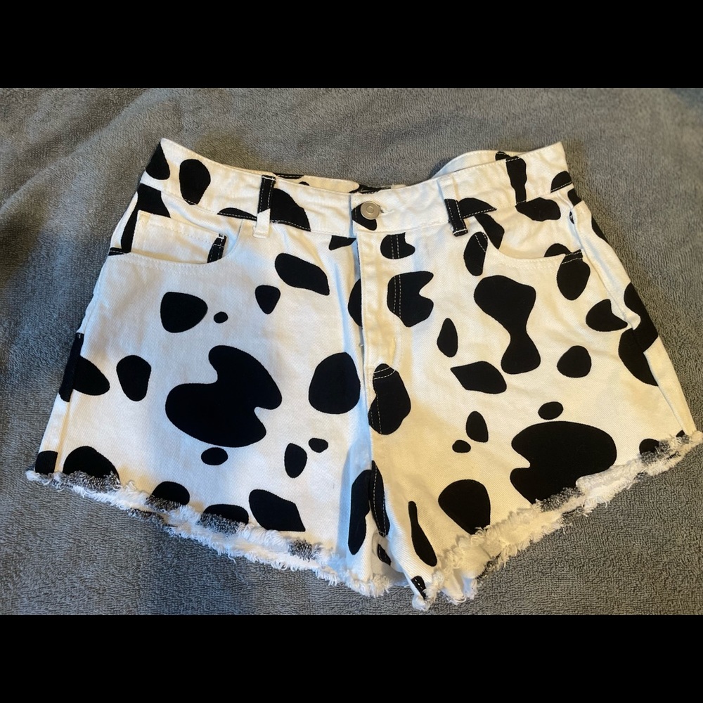Cow Print Shorts Peachlove